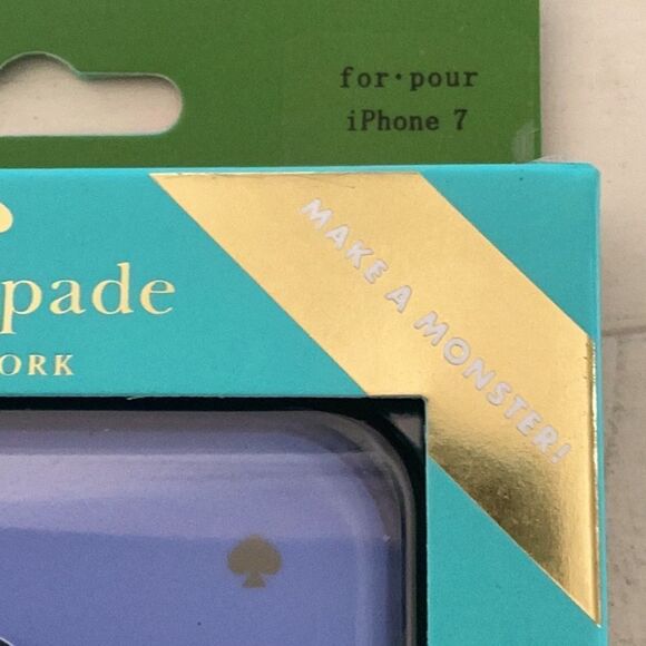 KATE SPADE NEW HYBRID HARDSHELL CASE FITS IPHONE 7 MAKE A MONSTER - Picture 3 of 3